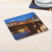 Hawthorne橋 スクエアペーパーコースター (アングル)