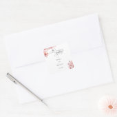 Hawthorne Calligraphy  スクエアシール (封筒)