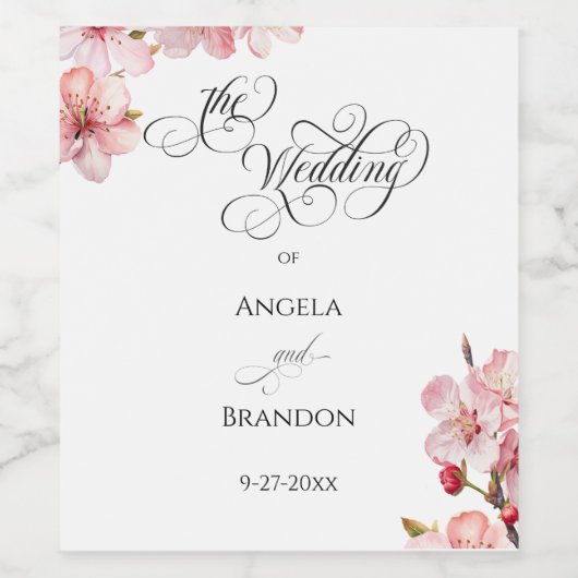 Hawthorne Calligraphy  ワインラベル (シングルラベル)