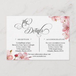 Hawthorne Calligraphy Details Enclosure Card エンクロージャーカード