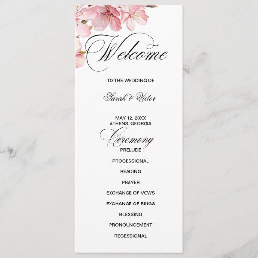 Hawthorne Calligraphy double side program card  プログラム (正面)