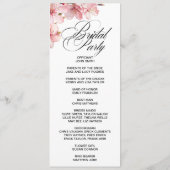 Hawthorne Calligraphy double side program card  プログラム (裏面)