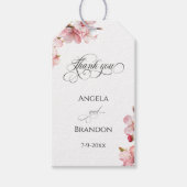 Hawthorne Calligraphy Thank You ギフトタグ (正面)