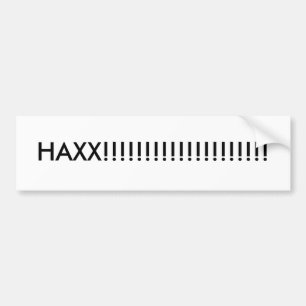 HAXX!!!!!!!!!!!!!!!!!!!! バンパーステッカー