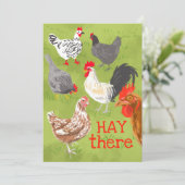 HAYは、あなたのグリーティングカードと一緒に鶏を入れて シーズンカード (スタンド正面)