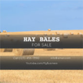 Hay Bales販売会社の車両広告ステッカー シール (正面)
