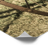 Hay Rake Wheel Aged ポスター (角)