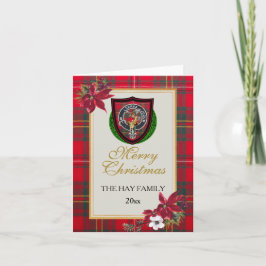 Hay Scottish Clan Tartan & Crest カード