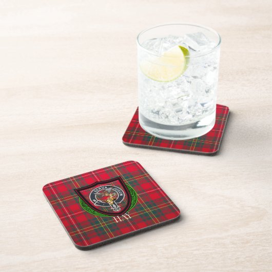 Hay Scottish Clan Tartan & Crest コースター (右側)