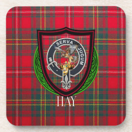 Hay Scottish Clan Tartan & Crest コースター