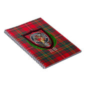 Hay Scottish Clan Tartan & Crest ノートブック (右側)