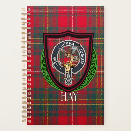 Hay Scottish Clan Tartan & Crest プランナー手帳 (正面)