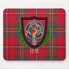Hay Scottish Clan Tartan & Crest マウスパッド