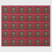 Hay Scottish Clan Tartan & Crest ラッピングペーパー (フラット)