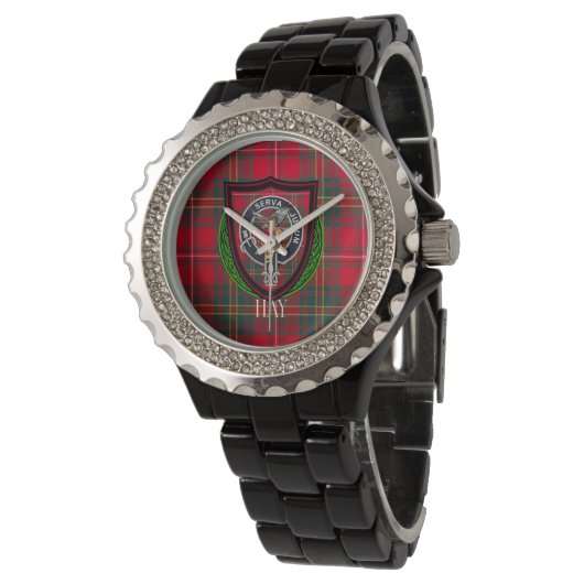 Hay Scottish Clan Tartan & Crest 腕時計 (アングル)