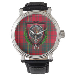 Hay Scottish Clan Tartan & Crest 腕時計