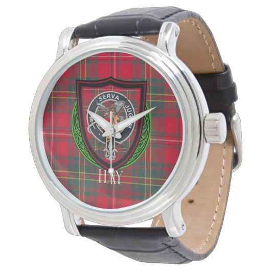Hay Scottish Clan Tartan & Crest 腕時計 (アングル)