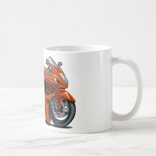 Hayabusaのオレンジのバイク コーヒーマグカップ