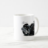 Hayabusaの黒いバイク コーヒーマグカップ (正面右)