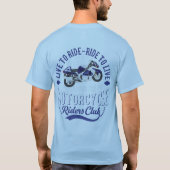 Hayabusa MC Club Motorcycle Biker Tシャツ (裏面)
