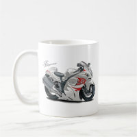 Hayabusaの白赤いバイク コーヒーマグカップ | Zazzle.co.jp