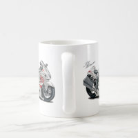 マグカップ Hayabusaの白赤いバイク コーヒーマグカップ | Zazzle.co.jp