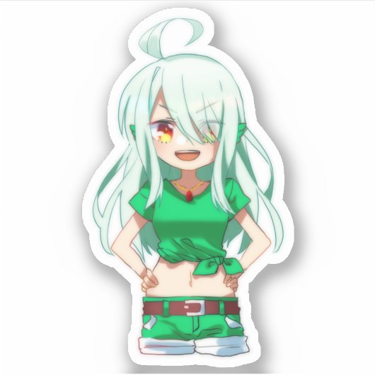 HayaTikaze's sticker ④haha! シール (正面)