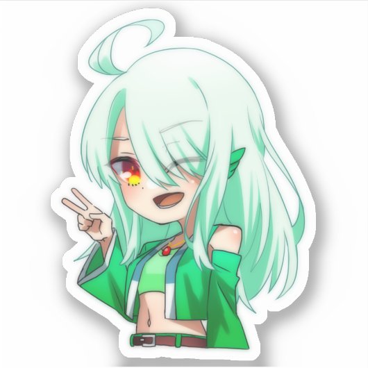 HayaTikaze's sticker ⑥peace シール (正面)