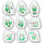 HayaTikaze's sticker ⑫ Small シール (正面)