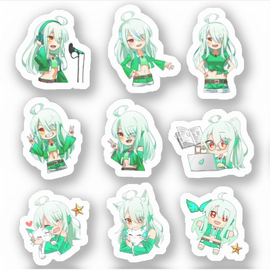 HayaTikaze's sticker ⑫ Small シール (正面)