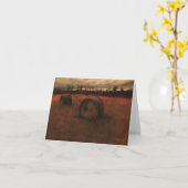 Haybales Notecard カード (黄色い花)