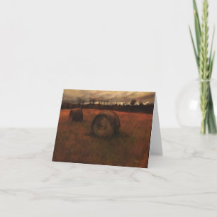 Haybales Notecard カード