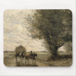 Haycart、c. 1860年 マウスパッド