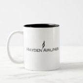 Hayden航空会社のコーヒー・マグ ツートーンマグカップ (左)