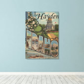 Hayden, IdahoLarge Letter ScenesHayden, ID キャンバスプリント (インサイチュ (ウッドフロア))