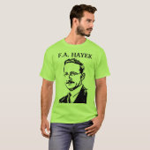 Hayekの白黒 Tシャツ (正面フル)