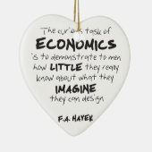 Hayek -経済学の好奇心が強い仕事 セラミックオーナメント (右)