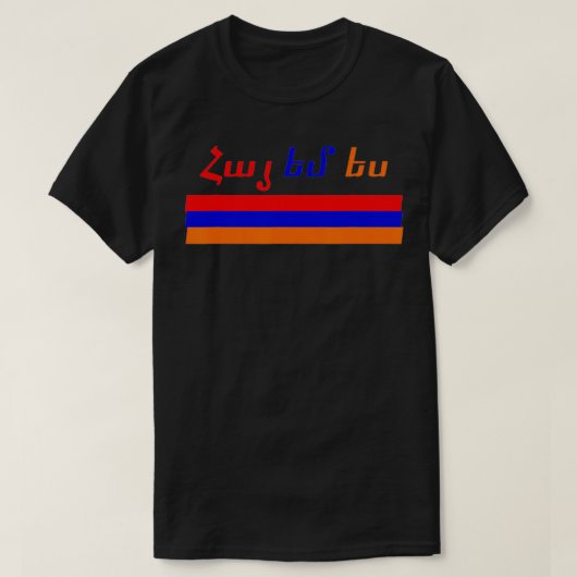 Hayem yes, I am armenian Tシャツ (デザイン正面)