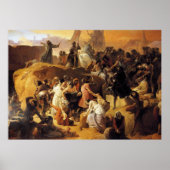Hayez Fracesco-Crusaders Thirsting near Jerusalem ポスター (正面)