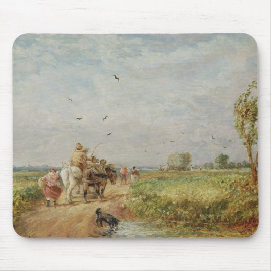 Hayfieldに行きます、1853年(millboardの油) マウスパッド (正面)