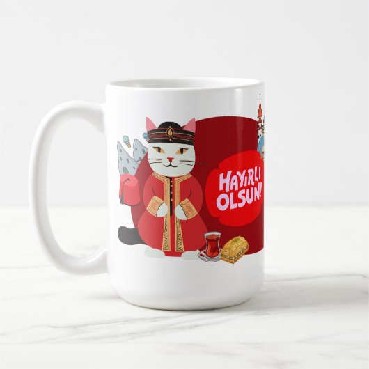 Hayırlı Olsun | Turkish Ottoman Culture Cats コーヒーマグカップ (左)