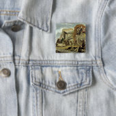 Haymaking 1641年からのHaycart、かリターン 缶バッジ (インサイチュ)