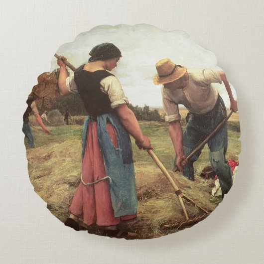 Haymaking 1880年 ラウンドクッション (正面)