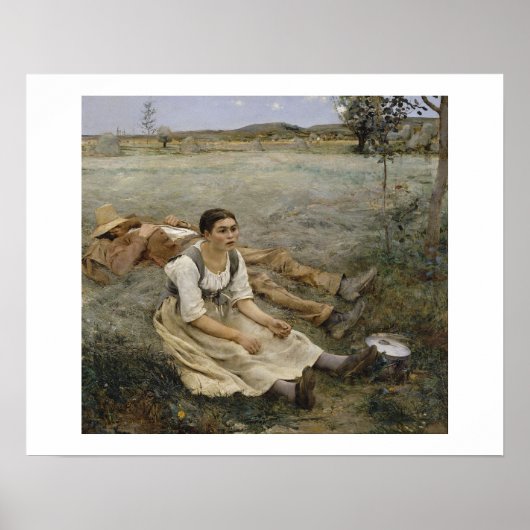 Haymaking — Jules Bastien-Lepage (1877) ポスター (正面)