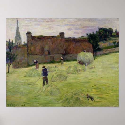 Hayming in Brittany, 1888 ポスター (正面)