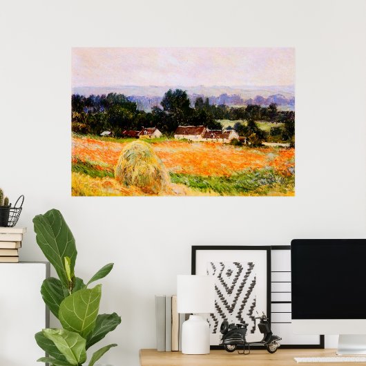Haystack at Giverny,1886 ポスター (ホームオフィス)