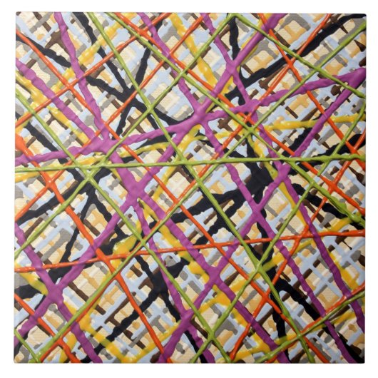 Haystack in Purple 6 x 6セラミックタイル タイル (正面)