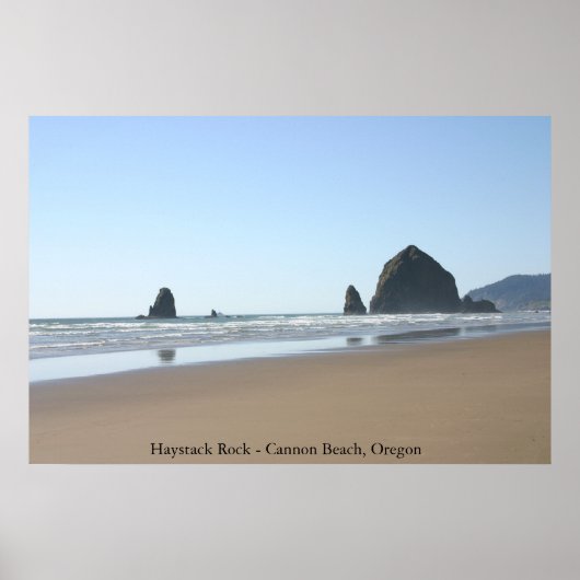 Haystack Rock – オレゴン州キャノンビーチ ポスター (正面)