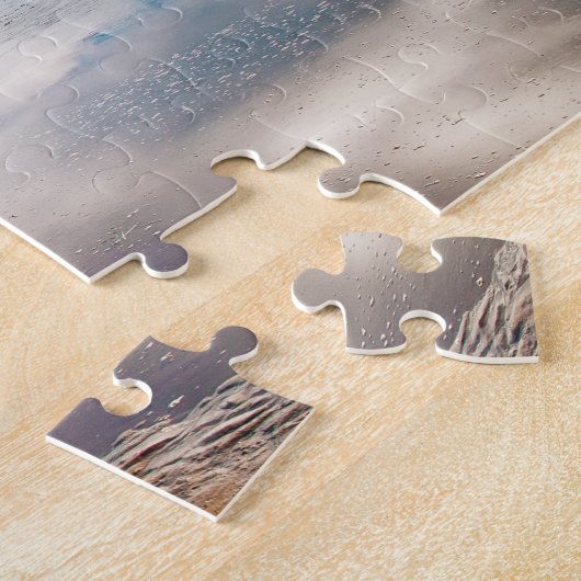 Haystack Rock, Cannonビーチ,オレゴン,アメリカ ジグソーパズル (側面)