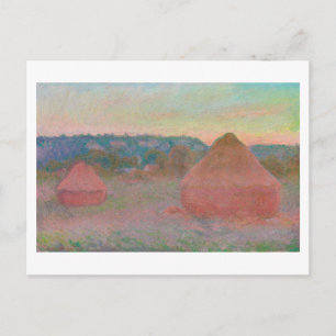 『HAYSTACKS, AUTUMN』1890年～91年、クロード・モネ ポストカード